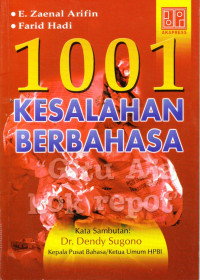 Image of 1001 Kesalahan Berbahasa Bahan Penyuluhan Bahasa Indonesia